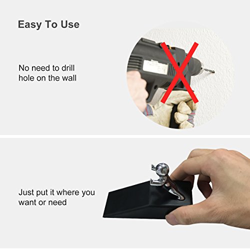 Door Stopper Zinc Alloy Kongfu Little Man with Non-Slip Rubber Base Safe Anti-Collision Door Stop for Bedroom Bath Exterior Interior Doors