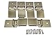 Wise Linkers Rug Animal Hide Hanging Wall Clips Rug Grippers/Rug Clips/Rug Hangers from (Chrome)