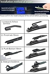PGMARO Car Windshield Wiper Blade 26"+18"for Car