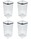 OXO Good Grips POP Big Square 5.5-Quart/5.2 Litre Storage Container (Set of 4)