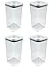 OXO Good Grips POP Big Square 5.5-Quart/5.2 Litre Storage Container (Set of 4)