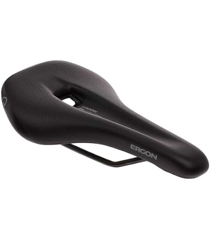 thumbnail interactive-video image 1 of Ergon SM Comp Men's Mountain Bike Seat - Black - Lightweight MTB Saddle 1 of 3