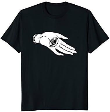 Mens Evil Eye Hamsa Hand T-Shirt XL Black