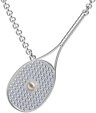 Pendants Necklaces Sterling Silver Cubic Zirconia Jewelry for Girls Boys Women,18+2’’Extender (Silver)
