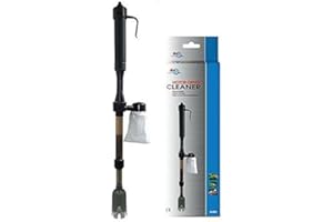 Aquarium Equip AQUA WORLD Motor driven cleaner extendable 53~82cm - water Siphon Gravel coral sand Battery