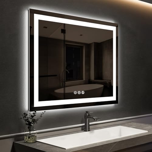ROOMTEC LED Bathroom Mirror Smart Dimmable Anti-Fog