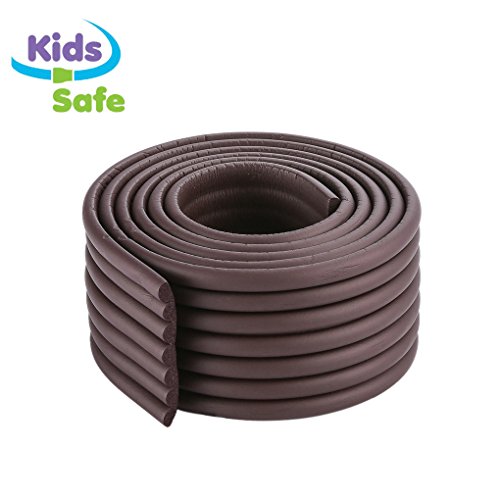 ITRAZ Baby Safety Protectors Table Edge Safe Anti-Collision Bar Corner Bumpers Guard Strip With 3M Adhesive 6.5×0.3×0.03Ft (ROSEWOOD) - Thumbnail 7