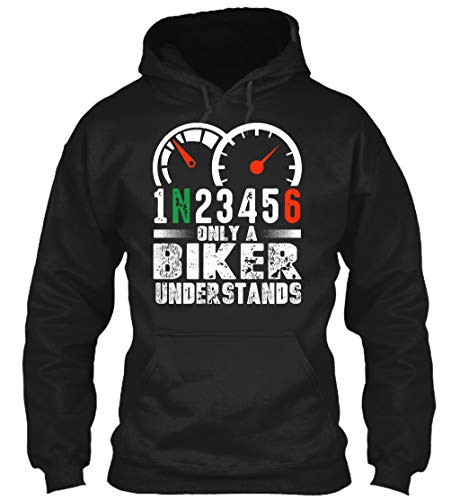 teespring 1n23456 only a Biker. XL - Black Sweatshirt - Gildan 8oz Heavy Blend Hoodie for Men & Women