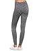 SweatyRocks Legging Women Grey Knit Mesh Insert Ripped Tights Yoga Slim Pants