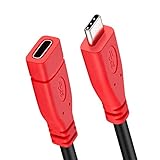 USB Type C Extension Cable Short 1.5 ft,OrxnQ USB-C Male to USB-C Female Cable Gen 2 (10Gbps) USB C Extender Compatible with Thunderbolt 3 Compatible for Nintendo Switch, MacBook Pro and More