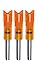 Lumenok Easton Carbon Crescent Bolt End (3-Pack), Red