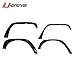 U-DRIVE Auto Tuxtured Steel Flat Style Fender Flares for 2007-2018 Jeep Wrangler JK (2/4 Doors), Off-Road Fenders for Jeep Unlimited JK Front Rear Flat (4pcs)