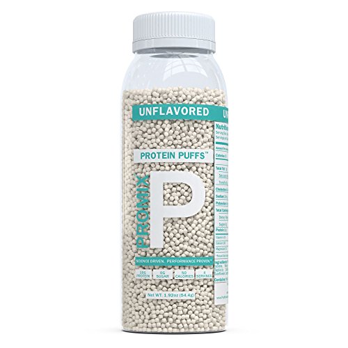 PROMIX Whey Protein Puffs: Whey Isolate Crisps Supplement - Made with Our Standard 100% All Natural Grass Fed Source for Best Fitness & Weight Loss: Soy Free Unflavored Sample Size, 3 Servings