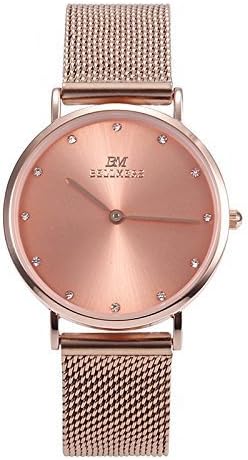 WYUIIR Women's QC6532-W98 Watches Vansvar Casual Quartz Stainless Steel Band Strap Analog Wrist Watch