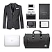 ACSTEP Travel Suit Bag,Garment Bags for Travel,45L Convertible Suit Bag for Men Women,Waterproof Duffle Shoulder Garment Bags, Black