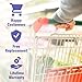 Light ‘N’ Easy Carpet Glider Works with Steam Mop 7338ANW, 7338ANGW, 7338ANGB/ S8, 7339, convenient option for rug/ carpet/ baby mat/ yoga mat, Square, Grey