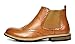 Bruno MARC BERGEN-05 Men's Classic Wing-tip Perforated Leather Lining Chelsea Ankle Boots BROWN SIZE 11