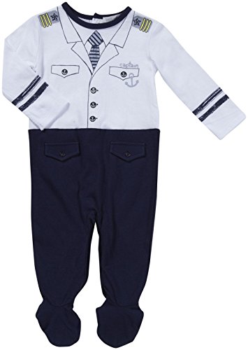 Petit Lem My Little Ship Playwear Footie (Baby) - Blue-9 Months