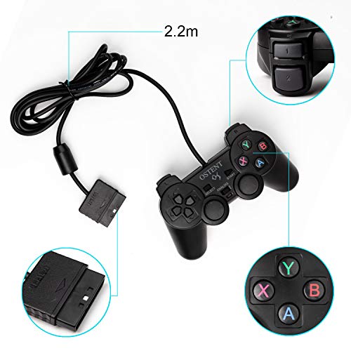 image for OSTENT Wired Analog Controller Gamepad Joystick Joypad for Sony Playst