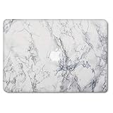 MacBook Pro 13 Retina Case, GMYLE Rubber Coated for MacBook Pro 13 inch with Retina Display (Model: A1425 and A1502) - White Marble Pattern Rubber Coated Cover (Not fit for Macbook Pro 13 inch)