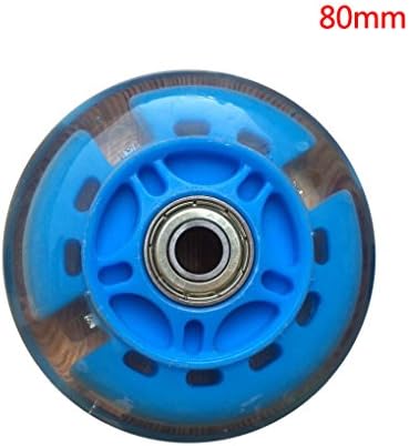 dianpo 2pcs 80-120mm LED Flash Light Up Wheel for Mini Micro Scooter with 2 ABEC-7 Bearings