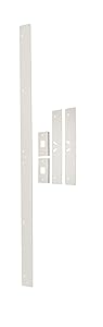 Door Armor MAX – Complete Door Reinforcement Set For Jamb, Frame, Strike Plate — DIY Home Door Security – White