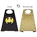 Batman Cape Kids Boy Girls Batgirl Capes Superhero Mask Toddler Super Costume Yellow