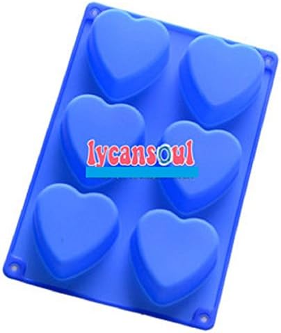 "26.7cm X 18.2cm X 3.4cm" Heart Silicon Cake Mold Chocolate Mousse Dessert Mold &amp; Party Wedding (Hc00048)