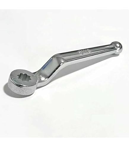 MECCANIXITY Lever Handle – Iron Chrome Plated With Blue Plastic Grip, Replacement For DN25 Ball Valve (M10 Thread)