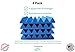 Soundproofing Acoustic Studio Foam - Blue Color - Wedge Style Panels 12”x12”x2” Tiles - 4 Pack