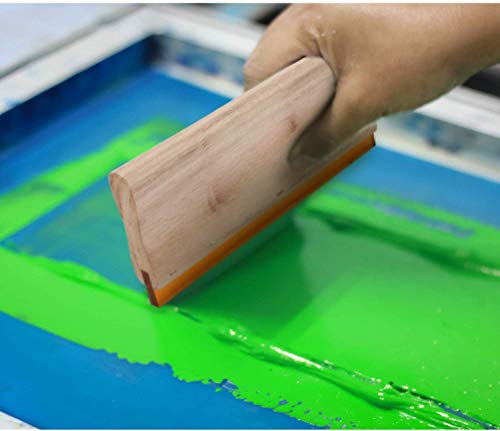 1 pc 13 inch (33cm) Silk Stencil Screen Printing Squeegee Wood Screen Ink Scraper