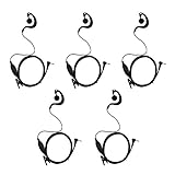 GoodQbuy Two Way Radio G Shape Clip-Ear Headset Earpiece with PTT for Motorola MH230R MS350R MT350R (Pack of 5)