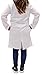 CollegeWear, Inc. Unisex Long White Lab Coat - Chemistry, Biology, Organic Chem, Science Student Lab (S)