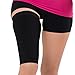 Thigh Compression Sleeve – Hamstring, Quadriceps, Groin Pull and Strains – Running, Basketball, Tennis, Soccer, Sports – Athletic Thigh Support (Single) (L/XL, Black)