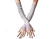 2 Pairs (Black + Grey) Women Girls Dual-use Mesh Lace Sunscreen Arm Cooling Sleeves Gloves Sun Block UV Protection Long Arm Calf Thin Leg Socks Cover Cuffs for Indoor Outdoor Activitiesthumb 2