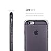 Bon Venu Elastic Cushion iPhone 6 Case, iPhone 6s Case (4.7 Inch) Crystal Black TPU Protection Cover with Bumper Scratch-Resistant Shock-Absorbing for iPhone6/6s Transparent Gray Case