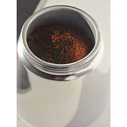 aerolatte Espressokocher für 6 Tassen, Aluminium, Silber – Bild 4