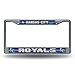 MLB Kansas City Royals Bling License Plate Frame, Chrome, 12 x 6-Inch