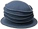 Scala Women's Boiled Wool Cloche with Rosettes