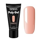 TOMICCA 60ML Polygel Nail Builder Poly Gel Nail Extension Gel Nail Enhancement Nail Thickening Solutions (Petal)