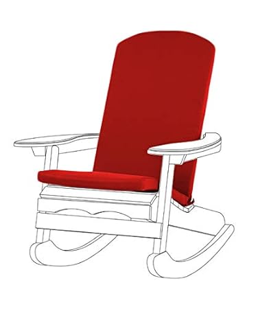 Rot Garten Kissen für Adirondack Stühle mit einem wasserfesten Bezug mit Reißverschluss