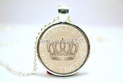 Pretty Lee 2015 Fashion Baseball Star Inspired Necklace Glass Photo Cabochon Necklace Christmas gift