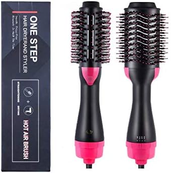 Beststyler One Step Hair Dryer and Volumiser,Hair Dryer Brush One Step Hot Air Styling Brush 3-in-1 negative ion Straightening Brush Salon and Curly Hair Comb Reduce Frizz and Static
