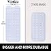 Yimobra Non Slip Bathtub Mat 40 x 16 Inch, Extra Long Shower Mat with Drain Holes, Machine Washable Baby Bath Mats, Strong Suction Cups for Bathroom Floor, Clear Green