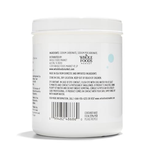 365 by Whole Foods Market, Oxygen Whitening Powder, Color-Safe Bleach Alternative, 32 Ounce