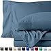 Bare Home Split King Sheet Set - 1800 Ultra-Soft Microfiber Split King Bed Sheets - Double Brushed - Deep Pockets - Easy Fit - 5 Piece Set - Bed Sheets & Pillowcases (Split King, Coronet Blue)