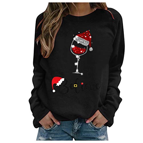christmas wine glass sweater