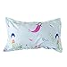 Sookie 3Pcs Blue Duvet Small Cartoon Mermaid (No Comforter and Sheet) Bedding Set for Kids，Mermaid Duvet Cover Set and 2 Pillow Shams - Twin Size
