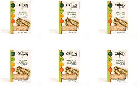 (6 PACK) - Origin Earth Yeast Free Crackers With Spelt| 150 g |6 PACK - SUPER SAVER - SAVE MONEY