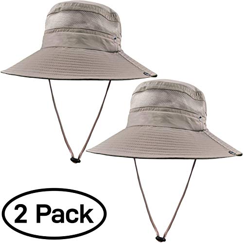 image for GearTOP Fishing Hat (Khaki - 2 Pack), Khaki 2 Pack